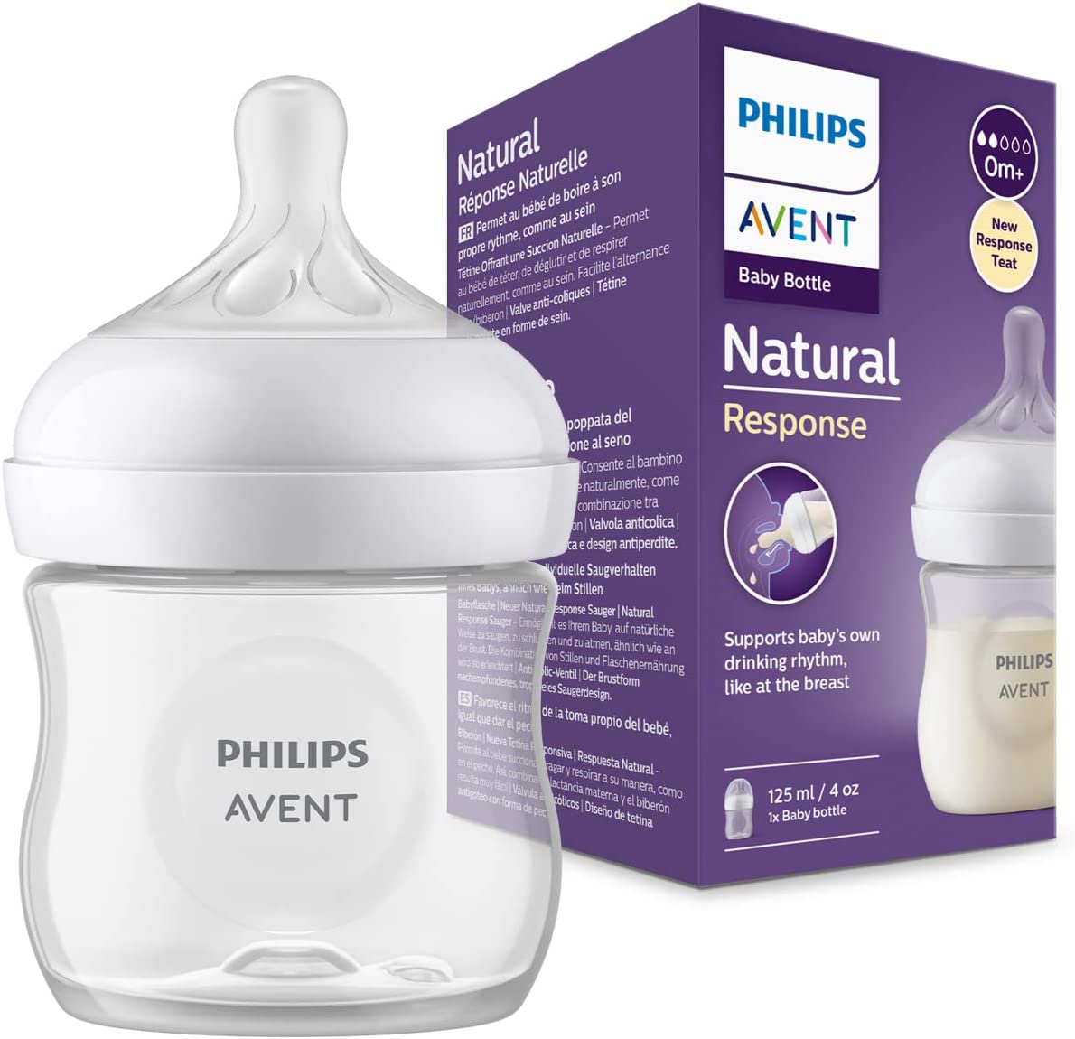 AVENT Butelka Natural Respone 125ml.